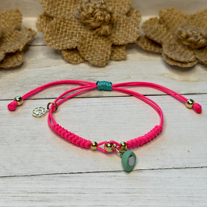 Hot Pink & Turquoise Heart Magnet Bracelet Set of 2 Adults/Kids