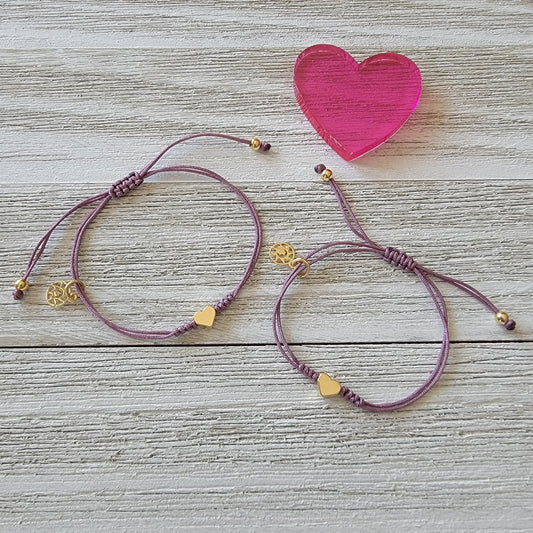 Mom & Daughter Matching Bracelets Set of 2.  Available in Many Colors!