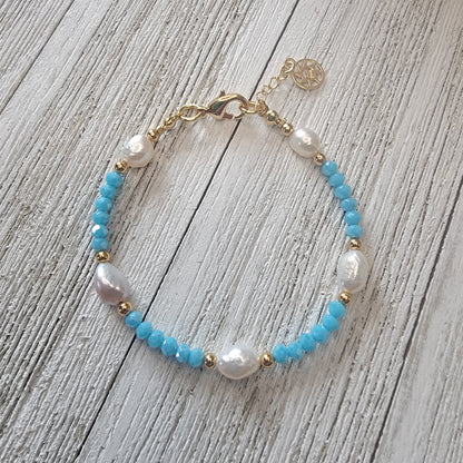 Pearl & Crystals Bracelet