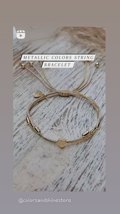 Metallic Colors String Bracelet